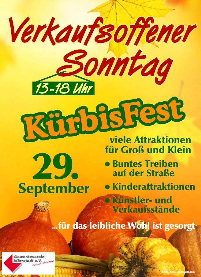 Kürbisfest mit Verkaufsoffenem Sonntag am 29.09.